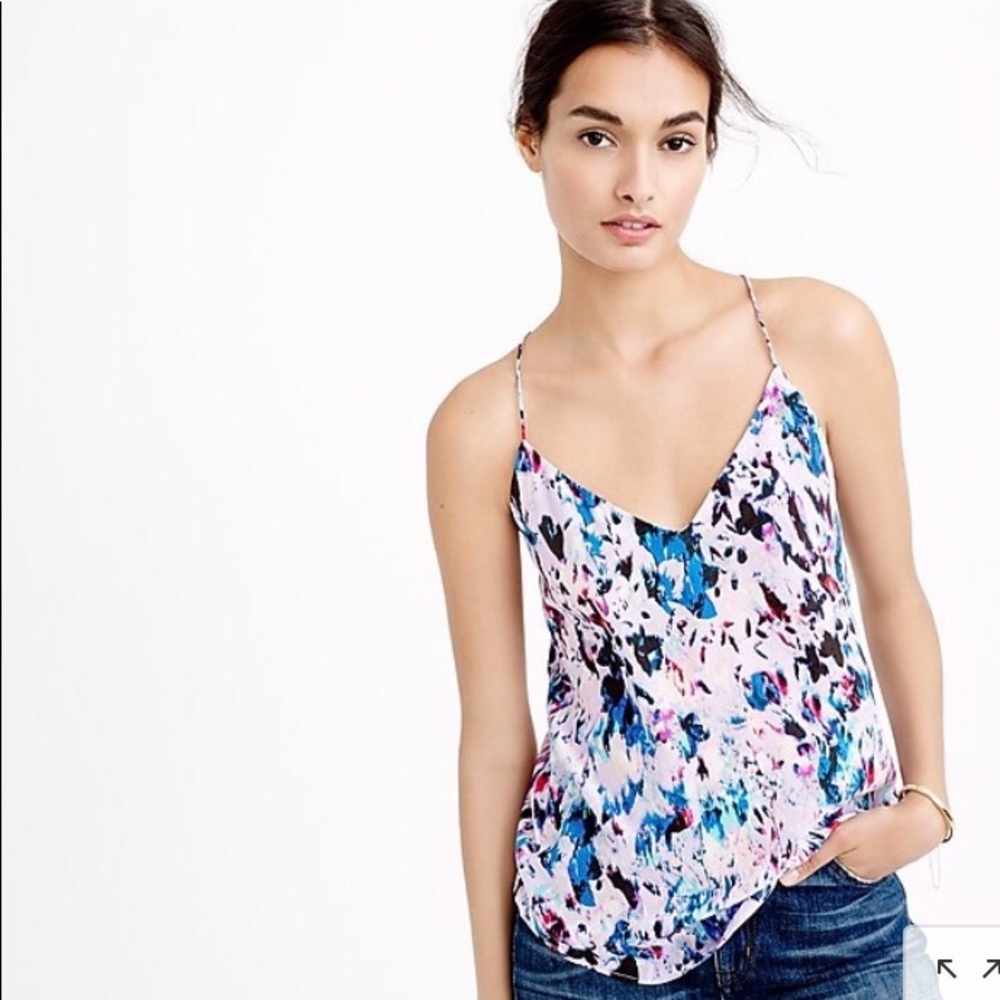 J.Crew Carrie Cami in Watercolor Floral